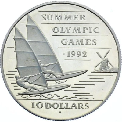 10 Dollars - Elizabeth II 1992 Olympic Games back