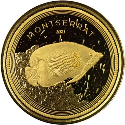 10 Dollars - Elizabeth II Blue Girdled Angelfish back