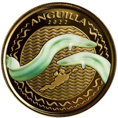 10 Dollars - Elizabeth II Eel; Coloured back