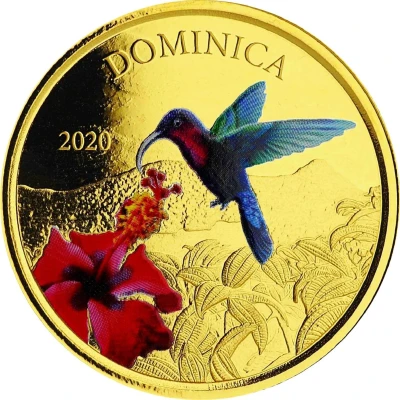 10 Dollars - Elizabeth II Hummingbird; Colourised back