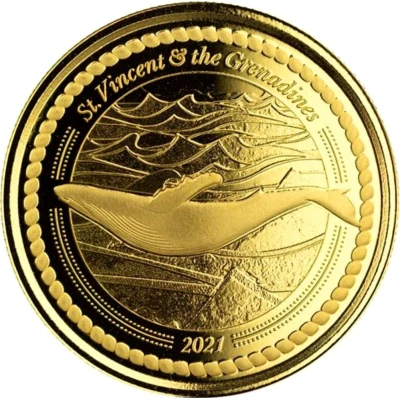 10 Dollars - Elizabeth II Humpback Whale back