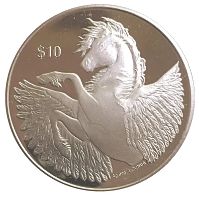 10 Dollars - Elizabeth II Pegasus back