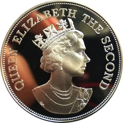 10 Dollars - Elizabeth II Royal Visit; Silver Proof Issue front