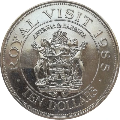 10 Dollars - Elizabeth II Royal Visit back