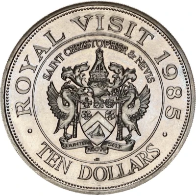 10 Dollars - Elizabeth II Royal Visit front