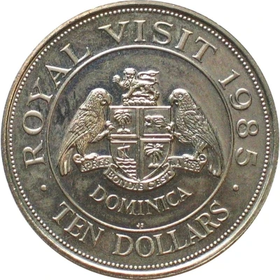 10 Dollars - Elizabeth II Royal Visit back