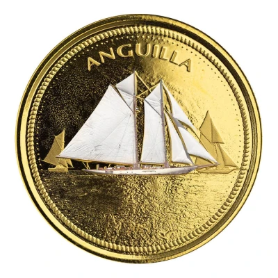 10 Dollars - Elizabeth II Sailing Regatta; Coloured back