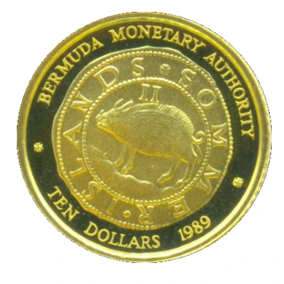 10 Dollars - Elizabeth II Wild Pig back