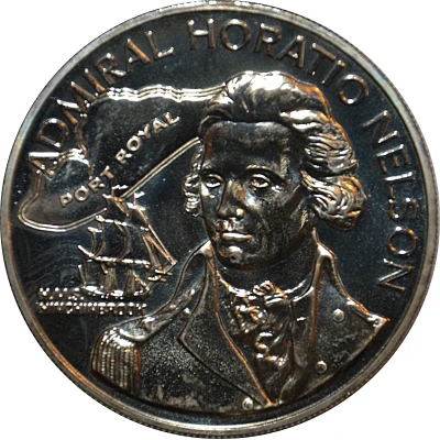 10 Dollars Horatio Nelson; copper-nickel back