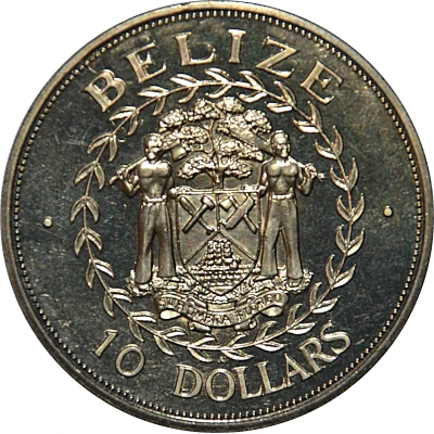 10 Dollars Independence; copper-nickel front