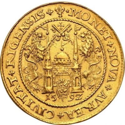 10 Dukat - Sigismund III Vasa Riga back