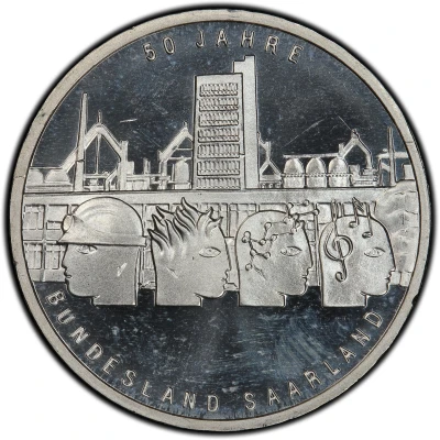 10 Euros 50 Years of Saarland back