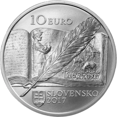 10 Euros Božena Slančíková Timrava front