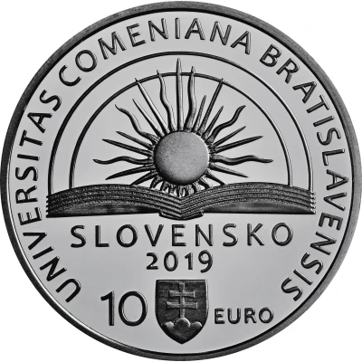 10 Euros Comenius University in Bratislava front