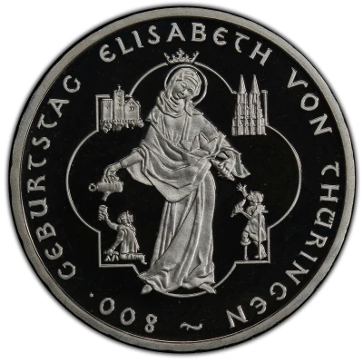 10 Euros Elisabeth von Thüringen back