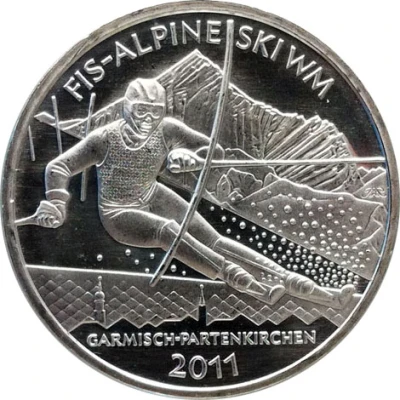 10 Euros FIS-Alpine Ski WM back