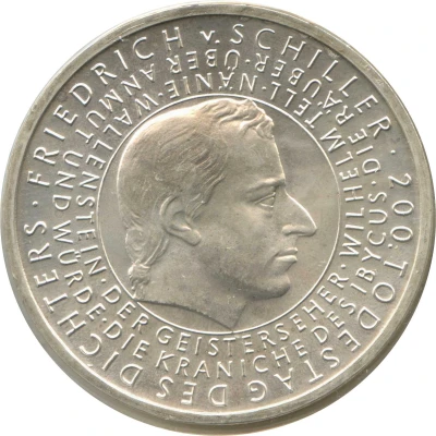 10 Euros Friedrich von Schiller back