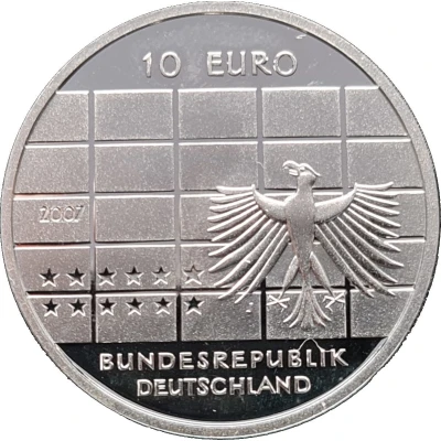 10 Euros German Federal Bank front