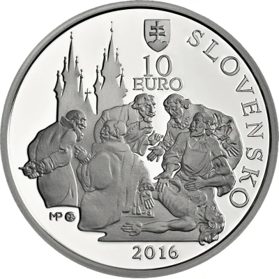 10 Euros Ján Jessenius front