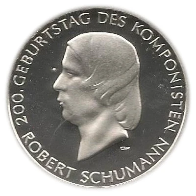 10 Euros Robert Schumann back