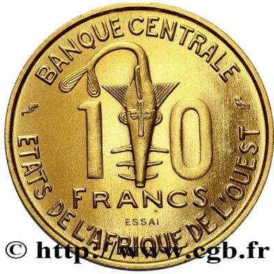 10 Francs CFA Essai front