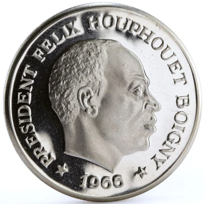 10 Francs CFA Félix Houphouët-Boigny back