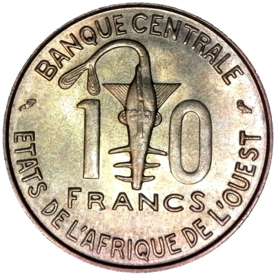 10 Francs CFA front