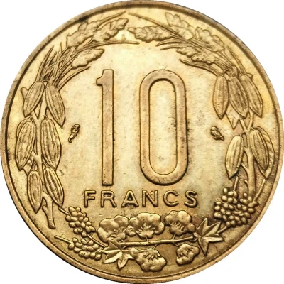 10 Francs CFA back