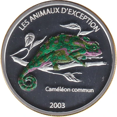 10 Francs Chameleon back