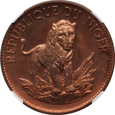 10 Francs Lion; copper pattern back