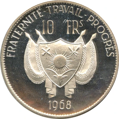 10 Francs Lion; small type front