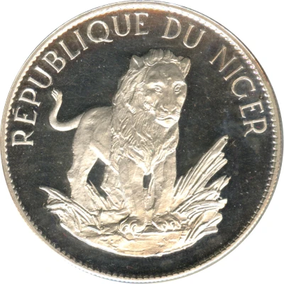 10 Francs Lion; small type back