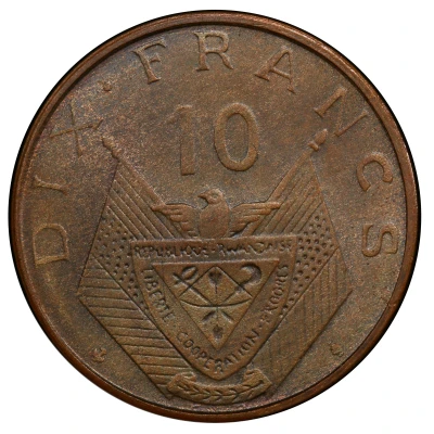 10 Francs Pattern; bronze front