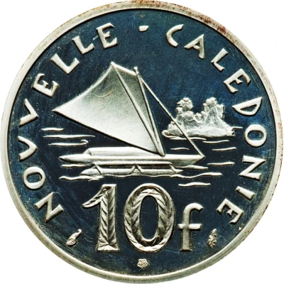 10 Francs Piedfort silver back