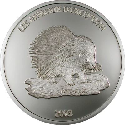 10 Francs Porcupine back