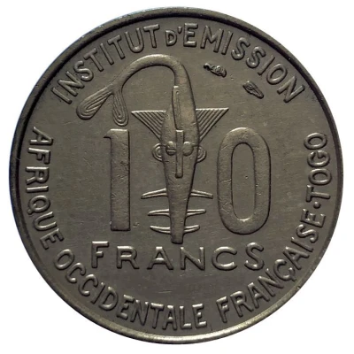 10 Francs Togo front