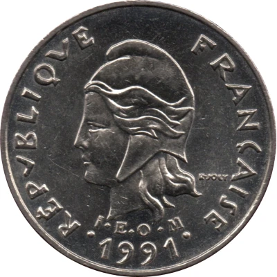 10 Francs with IEOM front