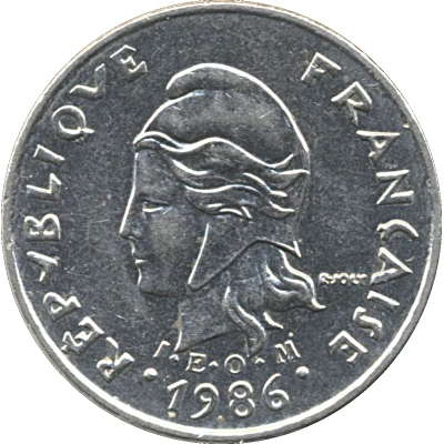 10 Francs with IEOM front