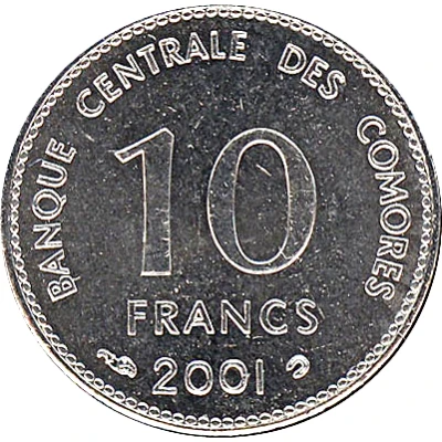 10 Francs back