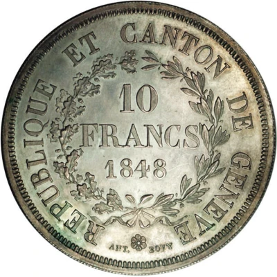 10 Francs back