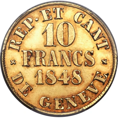 10 Francs back