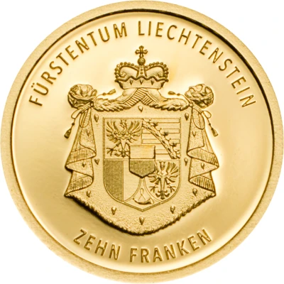 10 Franken - Anton Florian 300 Year Liechtenstein back