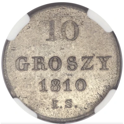 10 Groszy - Frederick Augustus I I.S. back