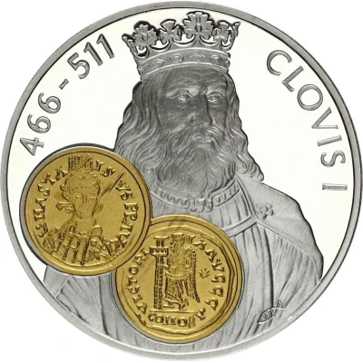 10 Gulden Clovis I Tremissisfiorino d'oro back