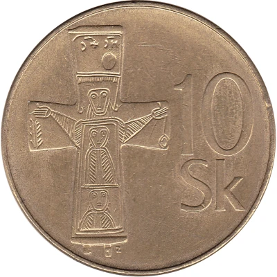 10 Korún back