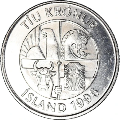 10 Krónur Magnetic front