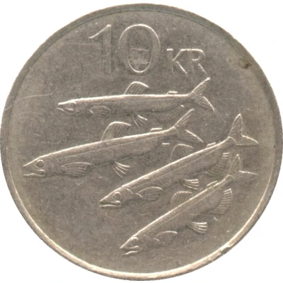 10 Krónur Non-magnetic back