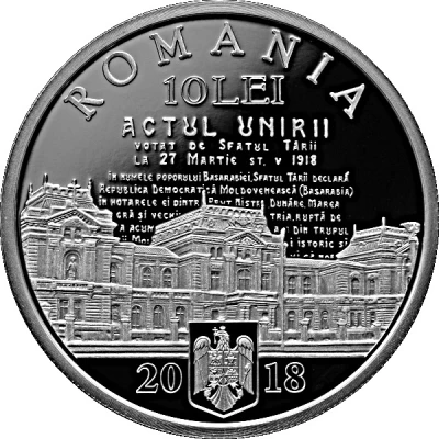 10 Lei 100 years since the union of Bessarabia with Romania front