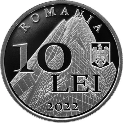 10 Lei Bucharest Stock Exchange front