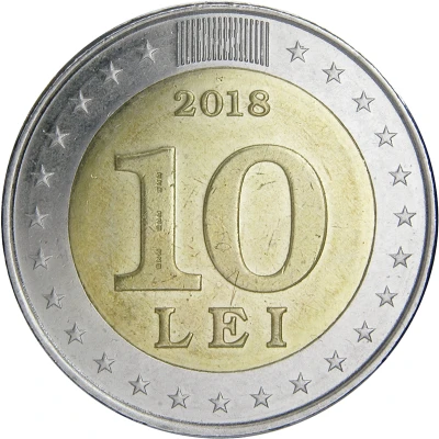 10 Lei National currency back